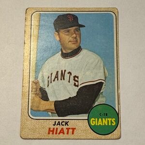 1968 Jack Hiatt #419 Vintage Baseball Trading Card